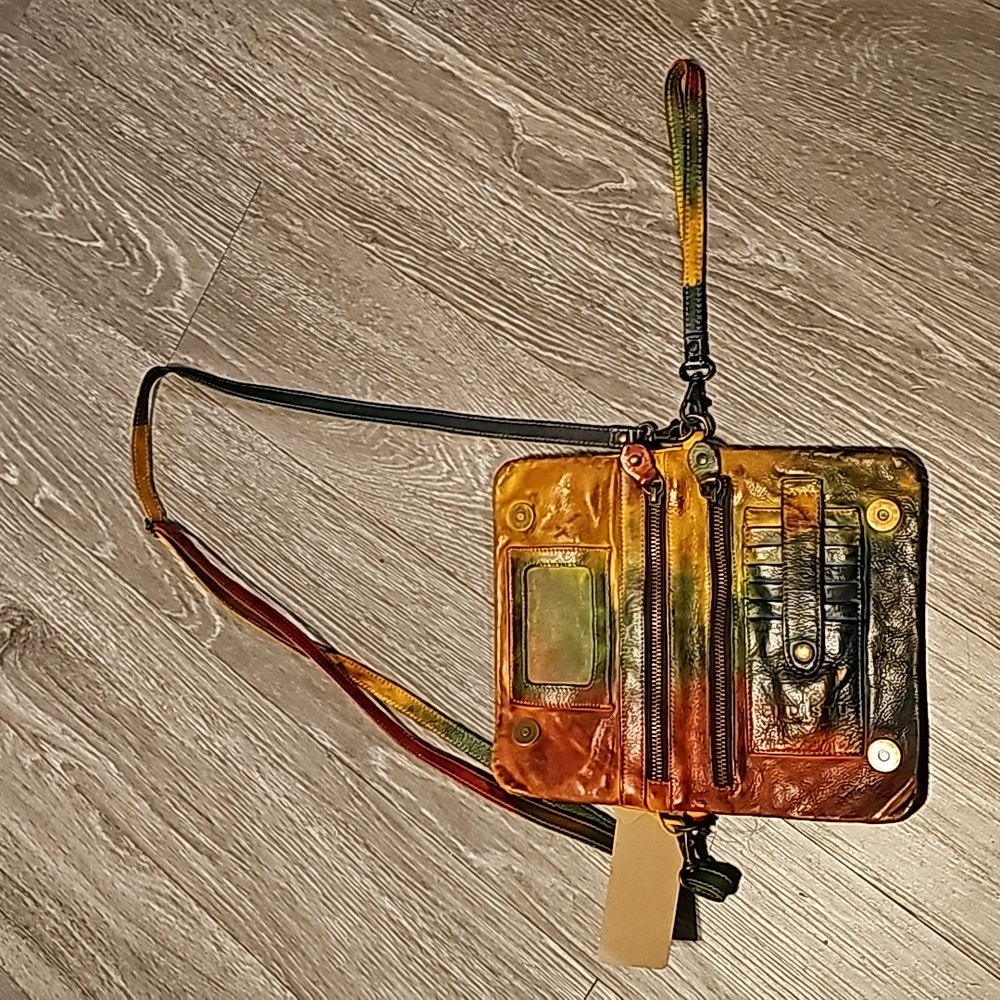 #BedStu Cadence Monarch Tie Dye Cross Body Leather Bag!! Nwts!! - Picture 7 of 13